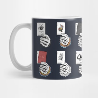 Clown hand Cards set Mug